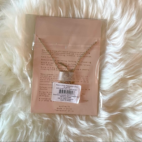 🔥🆕Sanctuary Project Rose Quartz Serenity Necklace - Picture 4 of 6
